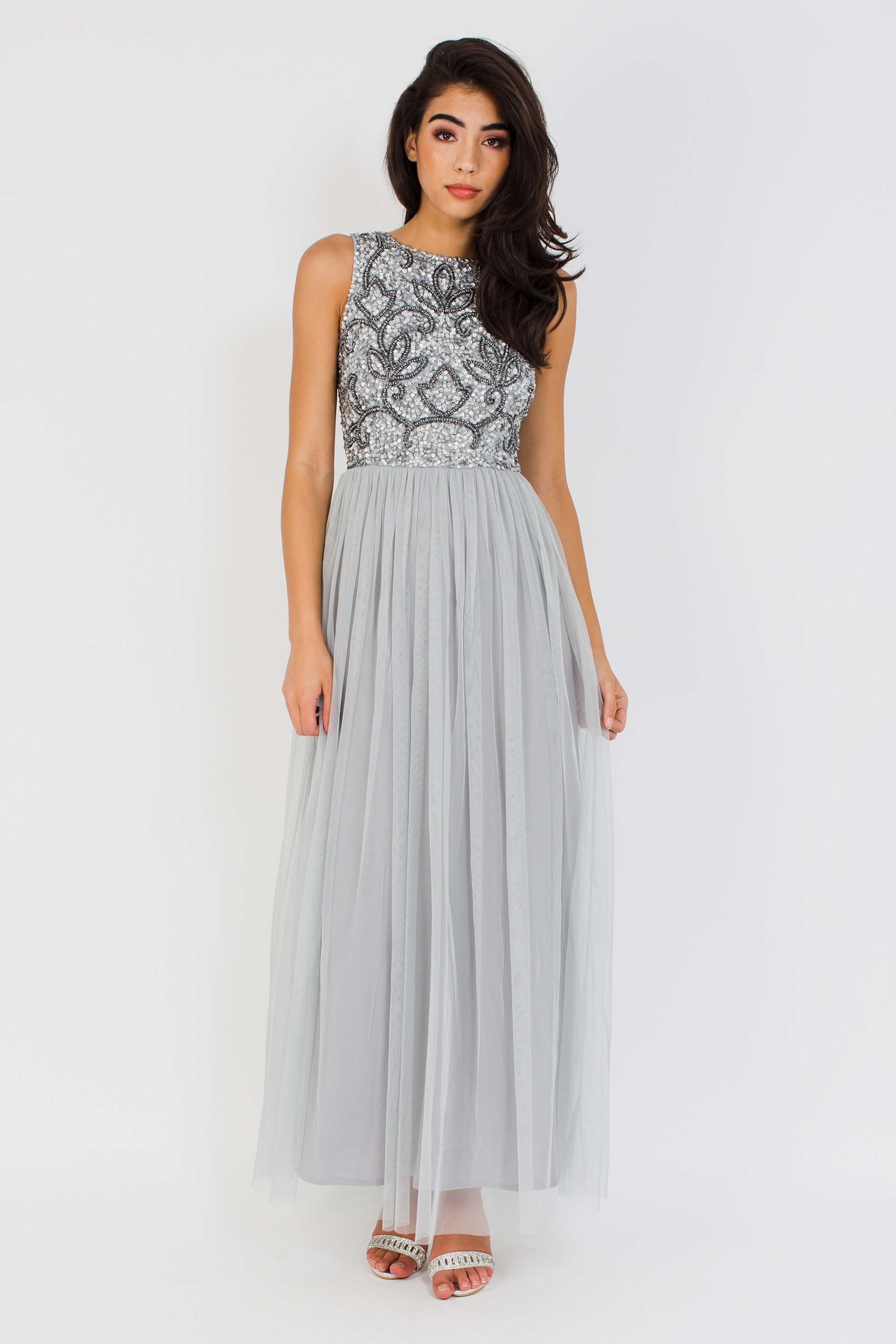 LACE & BEADS CHARME MAXI DRESS | PARTY DRESSES