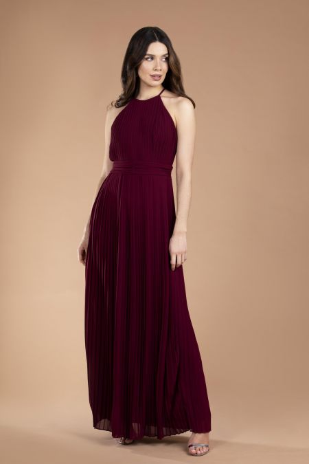 TFNC Serene Burgundy Maxi Dress