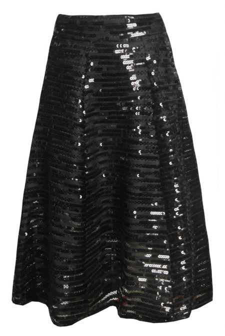 TFNC K20 Sequin Black Skirt