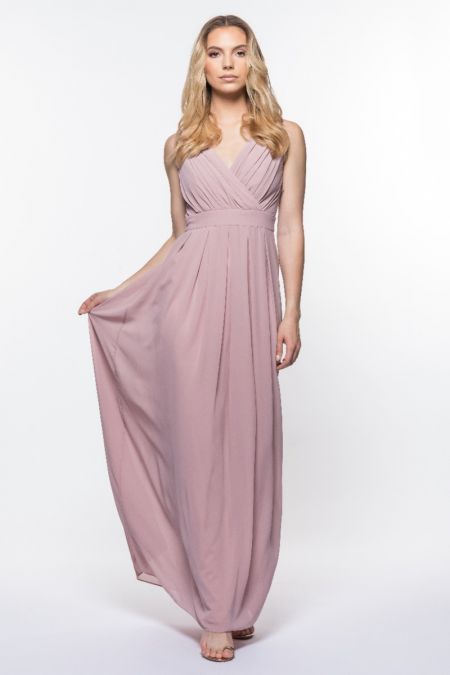 TFNC Kesha Pale Mauve Maxi Dress 