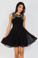 Lace & Beads Asha Black Mini Dress