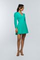 TFNC Amelle Green Mini Dress