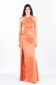 TFNC D0097 Orange Maxi Dress