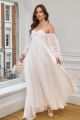 TFNC Kosha White Maxi Dress