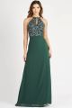 Lace & Beads Basia Green Maxi Dress