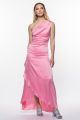 TFNC Delali One Shoulder Bubblegum Pink Maxi Dress