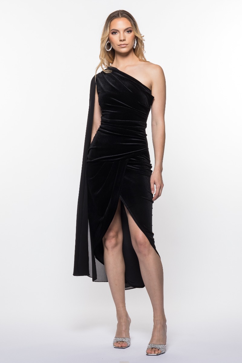TFNC Inaya Black Midi Dress