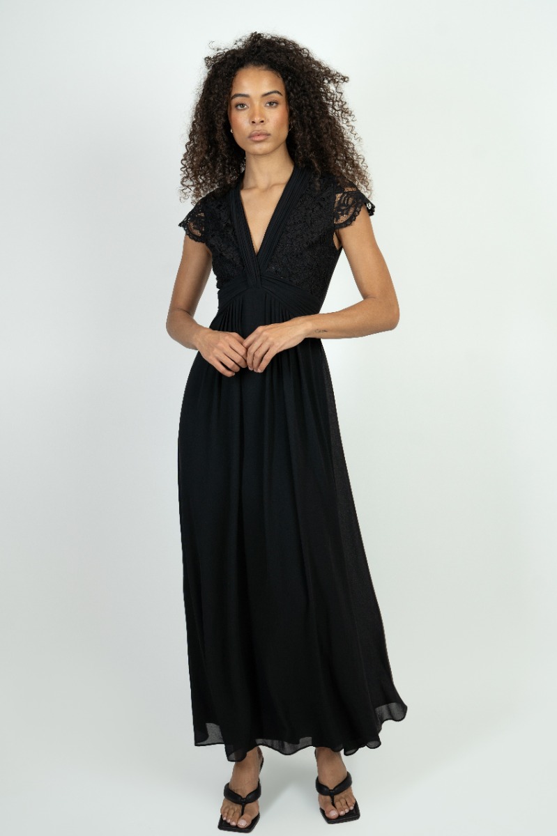 TFNC Niti Black Maxi Dress